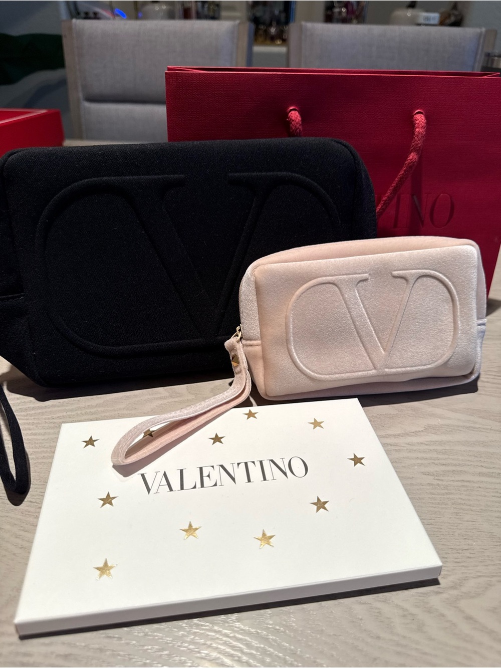 Valentino beauty pouch his and hers